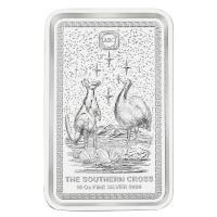 Silberbarren - Kreuz des Südens (Southern Cross) - 10 Oz Silber BU High Relief
