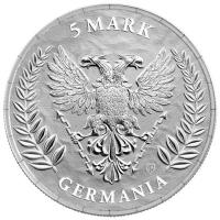 Germania Mint 5 Mark Germania 2026 1 Oz Silber Rückseite