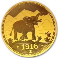 Deutsch-Ostafrika - 15 Rupien 1916 Gedenkprägung - 1/100 Oz Gold