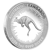 Australien - 1 AUD PerthMint Känguru 2024 - 1 Oz Silber PP