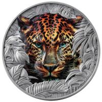 Samoa - 2 Dollar Geboren um wild zu sein: Leopard 2026 - 1 Oz Silber Antik Finish Color