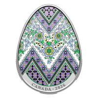 Kanada - 20 CAD Traditionelle Pysanka 2026 - 1 Oz Silber PP Color