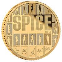 Großbritannien - 25 GBP Music Legends Spice Girls 2026 - 1/4 Oz Gold PP