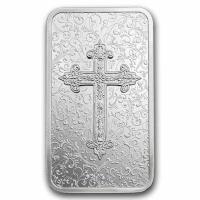 Niue - 2 NZD PAMP Cross of Christianity Silberbarren - 1 Oz Silber
