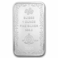 Niue 2 NZD PAMP Cross of Christianity Silberbarren 1 Oz Silber Rückseite