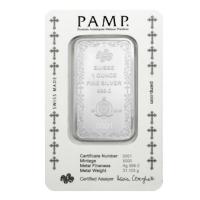 Niue - 2 NZD PAMP Cross of Christianity Silberbarren - 1 Oz Silber
