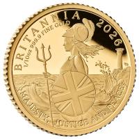 Großbritannien - 10 GBP Britannia 2026 - 1/10 Oz Gold PP
