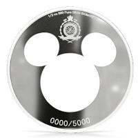 Niue 1 NZD Disney(TM) Iconic Silhouettes: Mickey Mouse(TM) 1/2 Oz Silber Rückseite