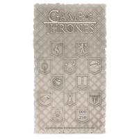 Niue 10 NZD Game of Thrones(TM) Map of Westeros 5 Oz Silber Antik Finish Rückseite