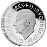 Großbritannien 10 GBP Music Legends Spice Girls 2026 5 Oz Silber PP Rückseite