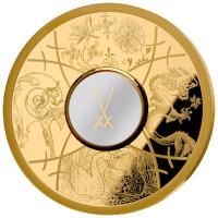 Silbermedaille - 315 Jahre Meissen Porzellan 2025 - 1 Oz Silber PP Gilded