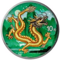 China - 10 Yuan Drache (Dragon) 2026 - 1 Oz Silber Color