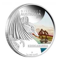 Australien - 1 AUD Discover Australia 2013 Kookaburra - 1 Oz Silber