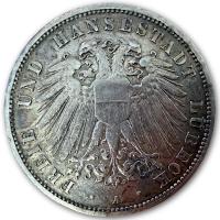 Deutsches Kaiserreich 3 Mark Freie und Hansestadt Lübeck 15g Silber