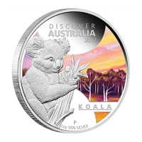Australien - 1 AUD Discover Australia 2013 Koala - 1 Oz Silber