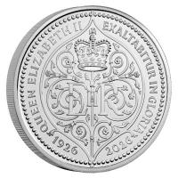 Großbritannien 5 GBP Queen Elizabeth II 100. Jahrestag 2026 Blister Rückseite