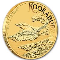 Australien - 1 AUD Kookaburra Perth Stamp and Coin Show Special 2026 - 1 Oz Silber Gilded BLISTER