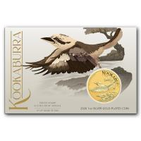 Australien - 1 AUD Kookaburra Perth Stamp and Coin Show Special 2026 - 1 Oz Silber Gilded BLISTER