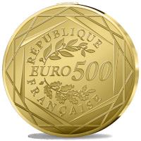 Frankreich 500 EUR Herr der Ringe(TM) Der Eine Ring 2026 Gold BU Rückseite