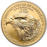 USA 50 USD American Gold Eagle 2026 1 Oz Gold Rückseite