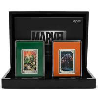 Niue - 4 NZD Marvel(TM) Trading Coins: The Art of Marvel(TM) Comics - 2x1 Oz Silber PP