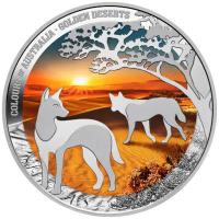 Niue - 1 NZD Colours of Australia: Golden Deserts (4.) 2026 - 1 Oz Silber PP Color