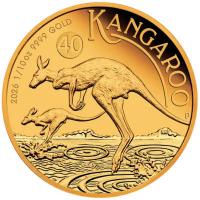 Australien - 15 AUD Känguru 40. Jubiläum 2026 - 1/10 Oz Gold PP