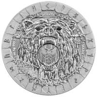 Germania Mint 5 Mark Bödvar Saga: Verlust 1 Oz Silber Rückseite