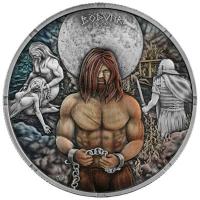 Germania Mint - 5 Mark Bödvar Saga: Verlust und Rache - 1 Oz Silber Antik Finish Color