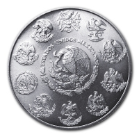 Mexiko Libertad Siegesgöttin 2008 1 Oz Silber Rückseite