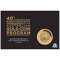 Australien - 1 AUD Australian Nugget Hobart Money Expo Special 40. Jubiläum 2026 - 1 Oz Silber PP Gilded