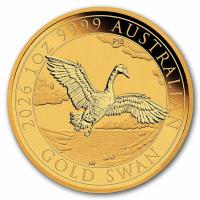Australien - 100 AUD Schwan 2026 - 1 Oz Gold