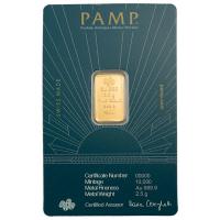 Goldbarren - PAMP Lady of Liberty - 2,5g Gold im Blister