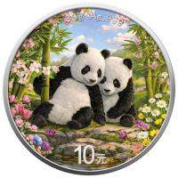 China - 10 Yuan Panda 4 Jahreszeiten: Frühling 2026 - 30g Silber Color