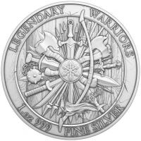 Legendary Warriors (13.) William Wallace 1 Oz Silber Rückseite