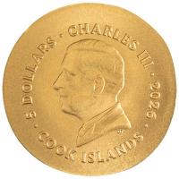 Cook Island 5 CID Krios 2026 0,5g Gold Rückseite