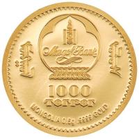 Mongolei - 1000 Togrog Lunar Jahr der Ziege 2027 - 0,5g Gold PP