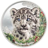 Mongolei - Woodland Spirits Schneeleopard (Snow Leopard) 2026 - 1 Oz Silber PP Color