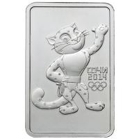 Russland - 3 Rubel Leopard Schneeleopard (Sotschi 2014) 2011 - 1 Oz Silber