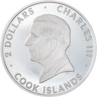 Cook Island 2 CID Mount Rushmore 2026 1/2 Oz Silber PP Color Rückseite