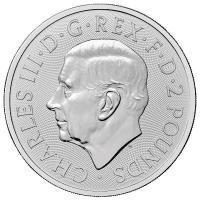 Großbritannien 2 GBP St. George and the Dragon 2026 1 Oz Silber Rückseite