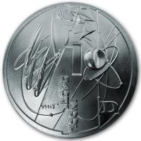 Deutschland Victor Huster Art Medal Einstein 2005 29,6g Silber Rückseite