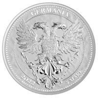 Germania Mint 5 Mark Linden Leaf 2022 1 Oz Silber Rückseite