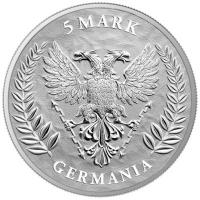 Germania Mint 5 Mark Germania 2025 1 Oz Silber Rückseite