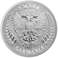 Germania Mint 5 Mark Germania 2023 1 Oz Silber Rückseite