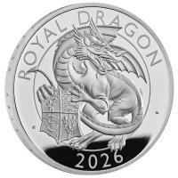 Großbritannien - 2 GBP Tudor Beasts (10.) The Royal Dragon 2026 - 1 Oz Silber PP