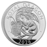 Großbritannien - 10 GBP Tudor Beasts (10.) The Royal Dragon 2026 - 5 Oz Silber PP