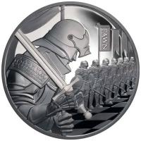 Niue - 1 NZD Schach: Schachbauer (5.) 2026 - 1 Oz Silber Black Proof