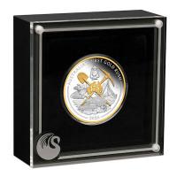 Australien - 1 AUD Goldrausch (Gold Rush) 175. Jubiläum 2026 - 1 Oz Silber PP Gilded