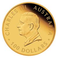 Australien 100 AUD Brumby 2026 1 Oz Gold PP Rückseite